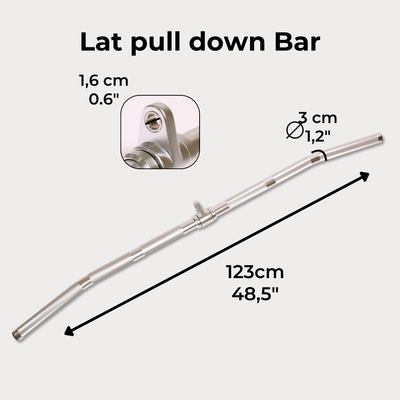 Barra de Jalón Dorsal de Aluminio